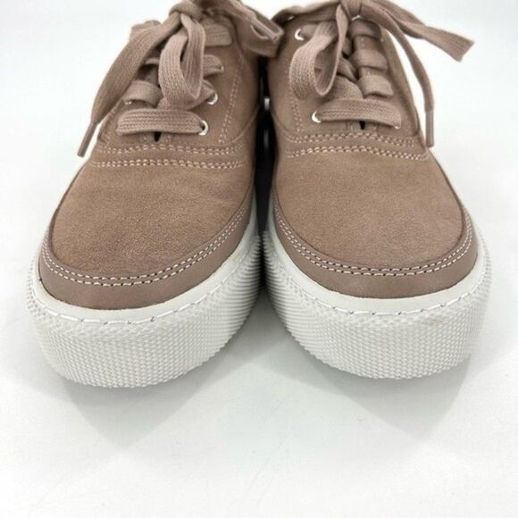 NEW AllSaints Bella Suede Low Top Sneakers Dirty Pink Size 8/38 NEW - Picture 4 of 15